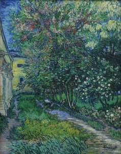 El jardín del asilo en Saint-Rémy de Vincent van Gogh
